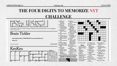 Image of four digits to memorize nyt