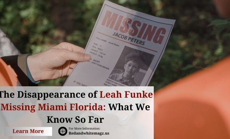 Image of leah funke missing miami florida