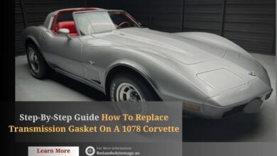 Image of how to replace transmission gasket on a 1078 corvette